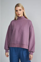 Load image into Gallery viewer, Dusty Purple Oversized Balloon Sleeve Sweat