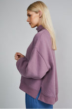 Load image into Gallery viewer, Dusty Purple Oversized Balloon Sleeve Sweat