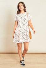 Load image into Gallery viewer, Pink Polka Dot Mini Smock Dress